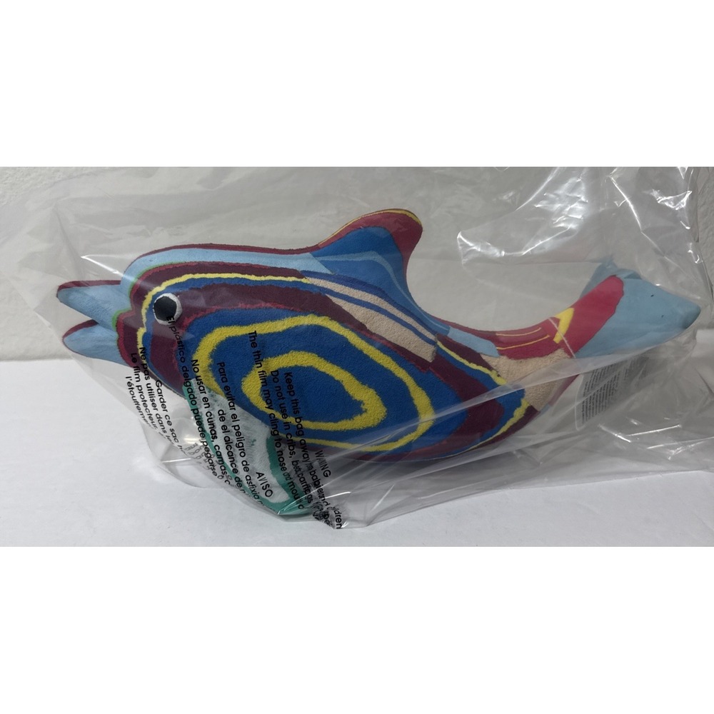 Ocean Sole Dolphin 11.5" Flip Flop Art Recycled Fish Art Sculpture Ocean Trash - Picture 12 of 13